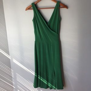 B.Darlin Green faux Wrap Green Dress Low Back